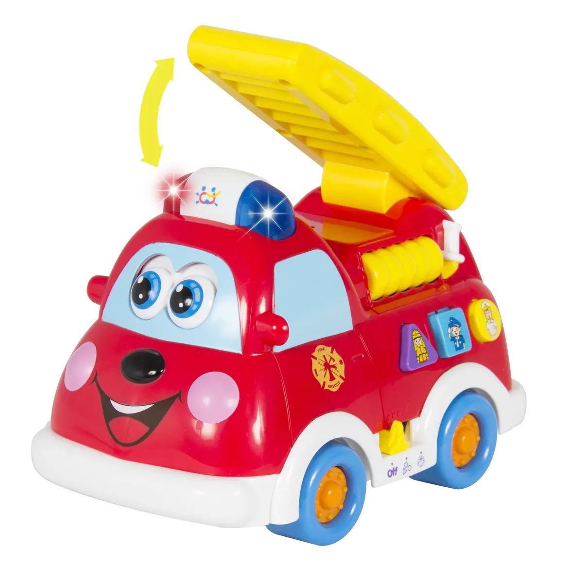 Bump And Go Teaching Firetruck W/ English And Spanish Phrases 1