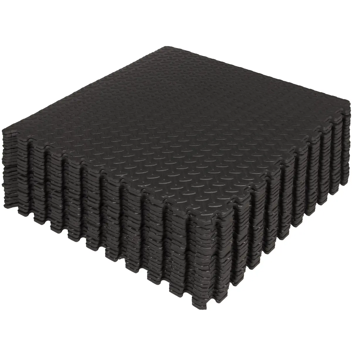 96 Sq. Ft. 24-Piece Puzzle Exercise Mat W/ 2X2ft Interlocking Foam Tiles 3