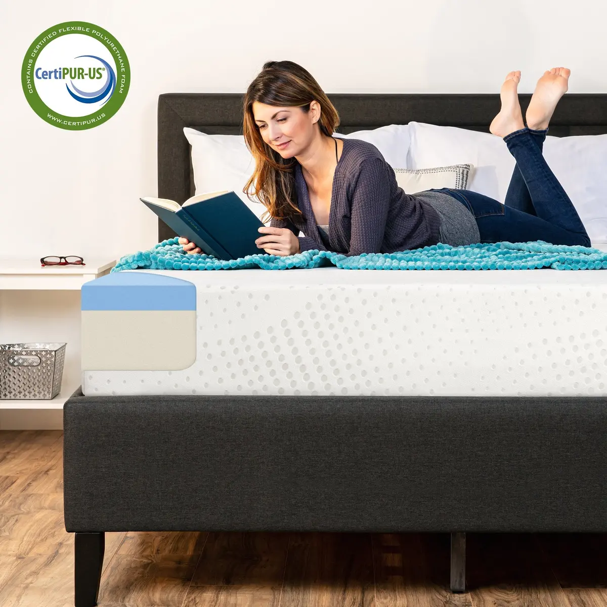 10In Dual Layered Mattress W/ Gel Memory Foam 3