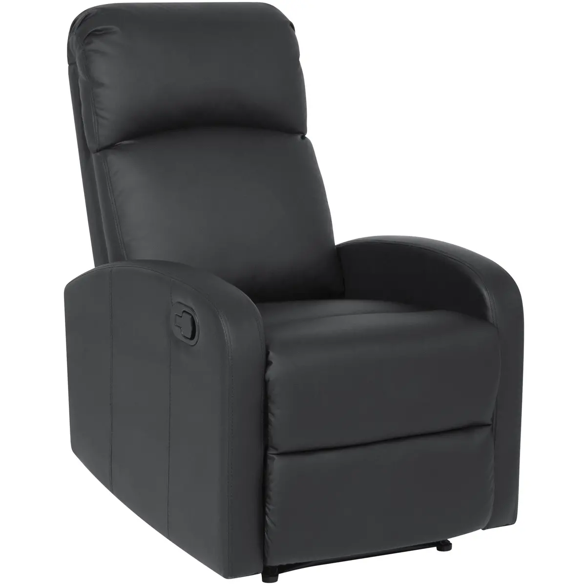 Home Theater Leather Recliner - Black 1