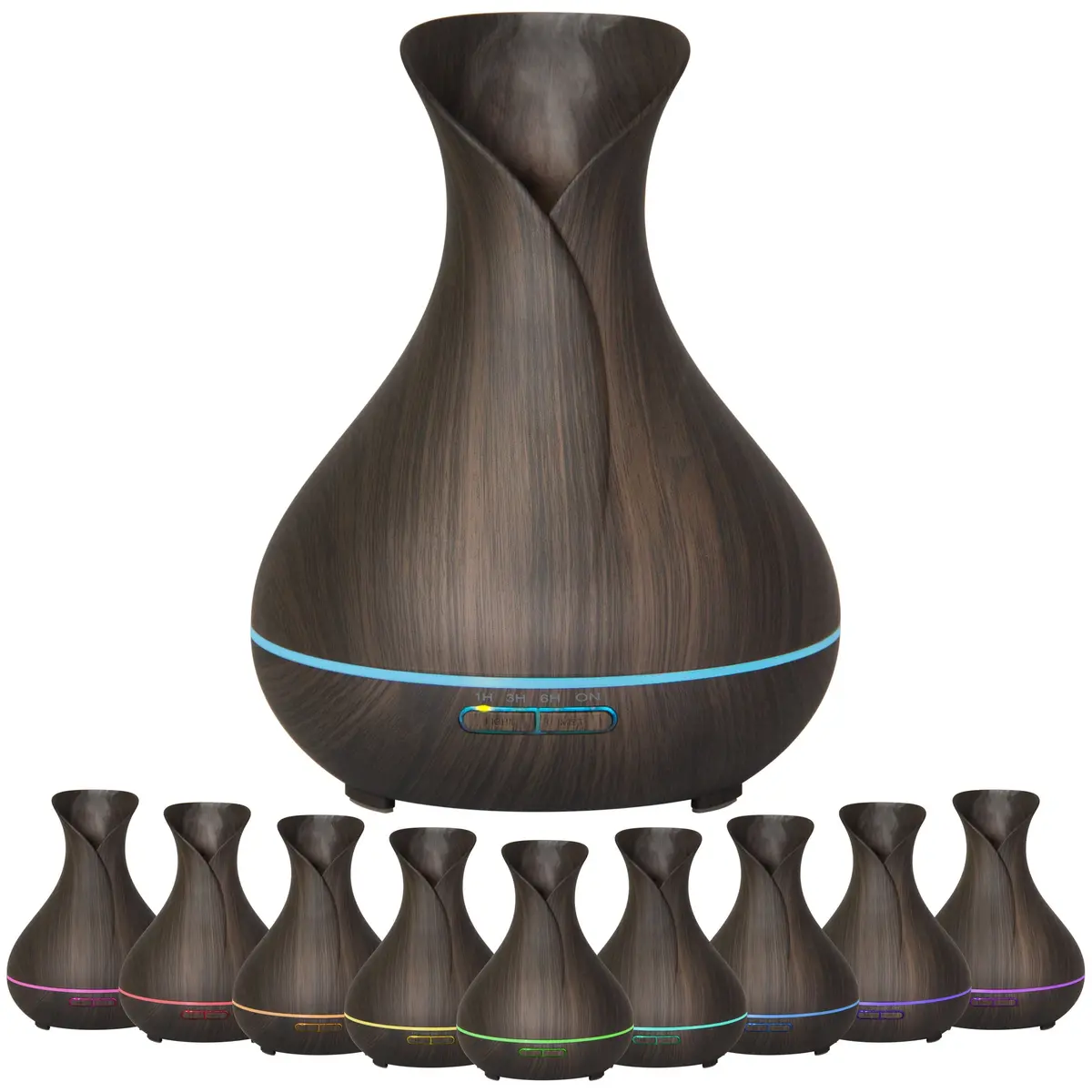 400Ml Essential Oil Diffuser And Humidifier W/ Mood Led Lights 1