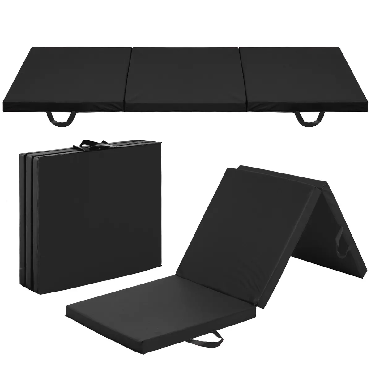 6X2ft Foam Tri-Fold Gym Exercise Floor Mat For Yoga, Aerobics, Pilates 3