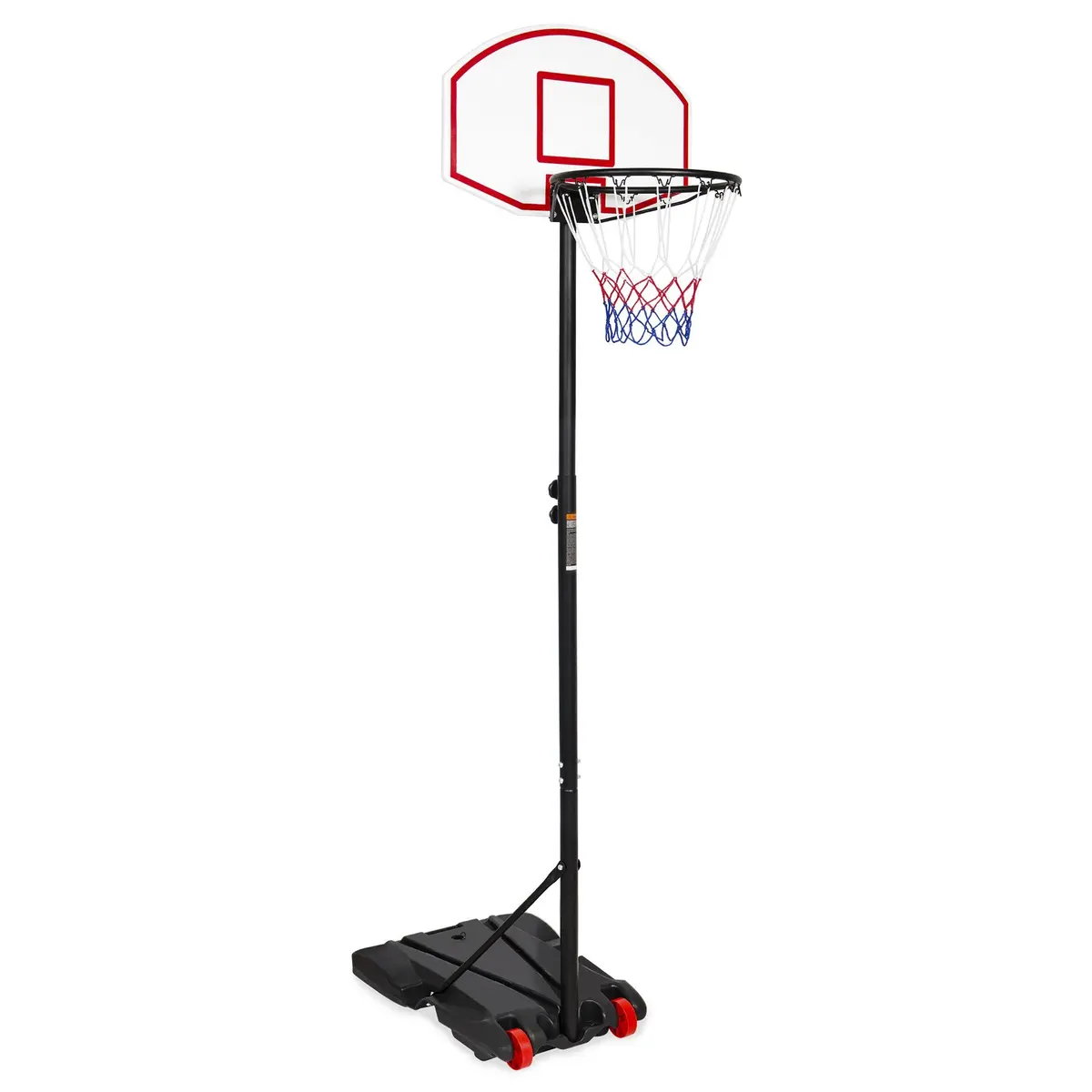 Kids Portable Height-Adjustable Basketball Hoop System Stand - Black 1
