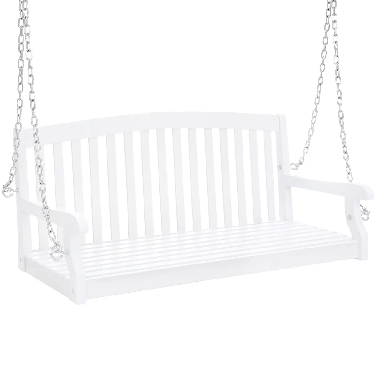 Wooden Porch Swing W/ Hanging Chains 1