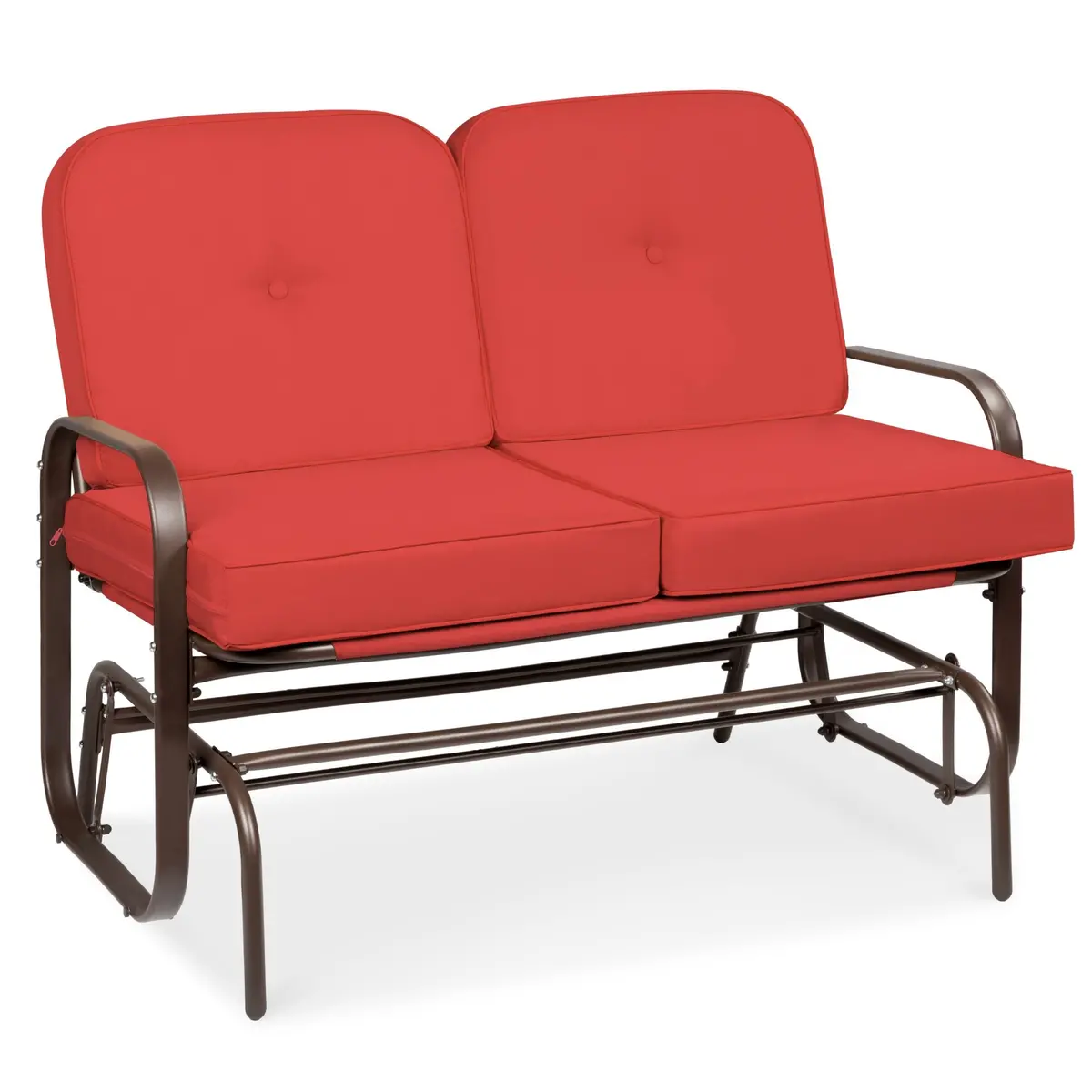 2-Person Patio Glider Loveseat Rocking Chair Bench 2