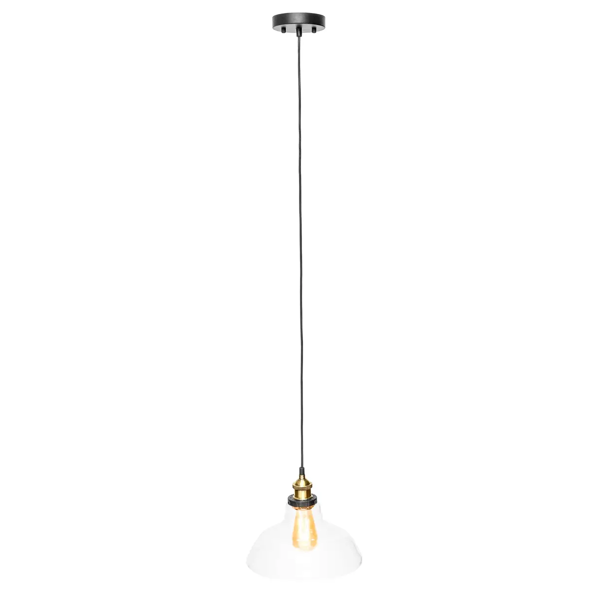 Modern Hanging Glass Pendant Lighting Fixture Decor  - Bronze 1