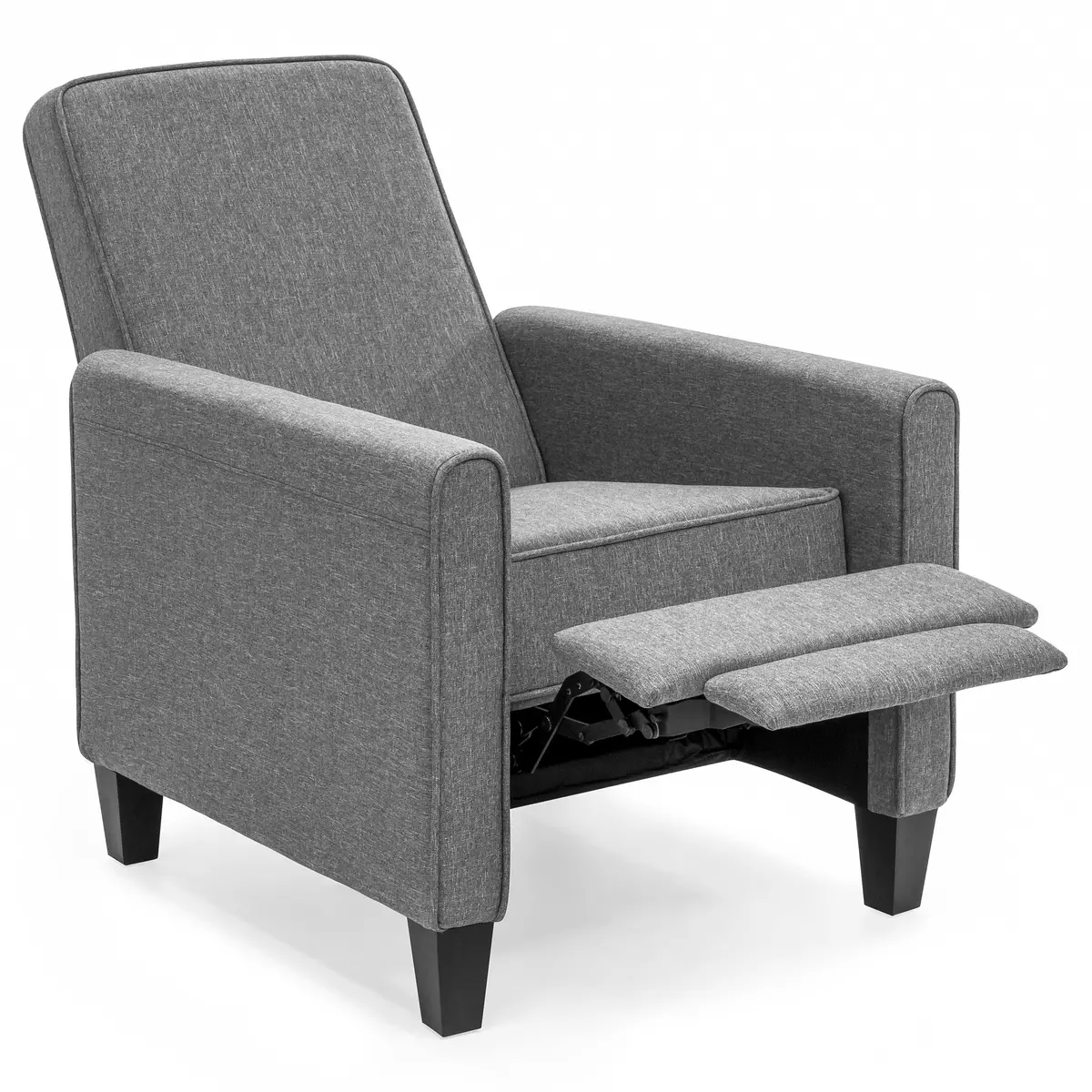 Modern Upholstered Executive Recliner Club Chair W/ Leg Rest 1