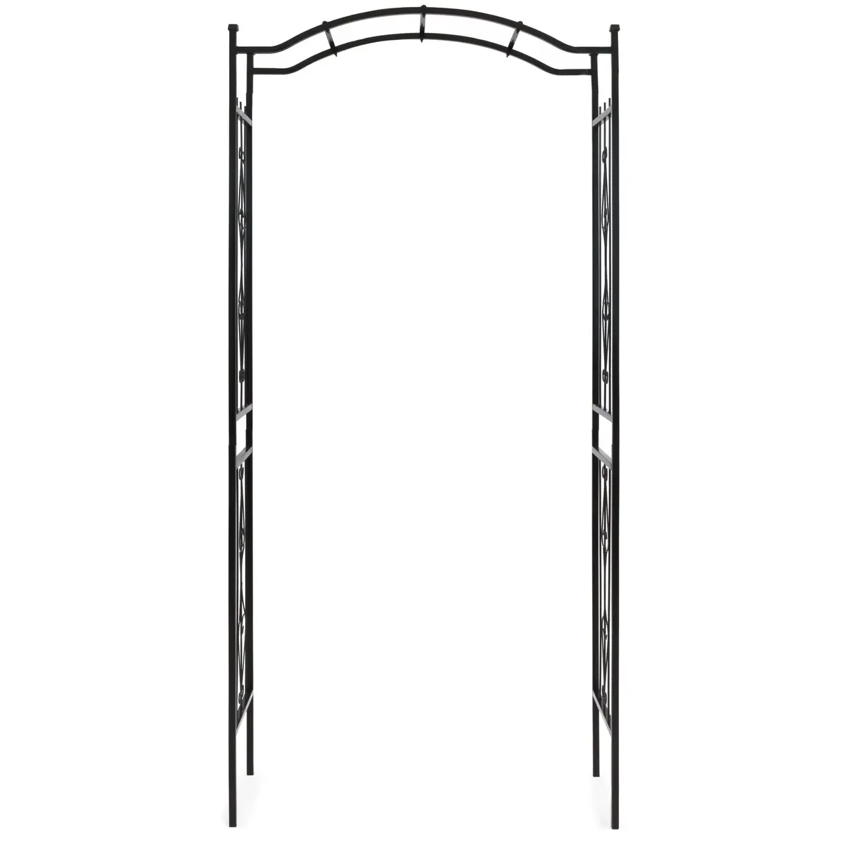 Steel Garden Arch Arbor Trellis For Climbing Plants, 92In Height 1