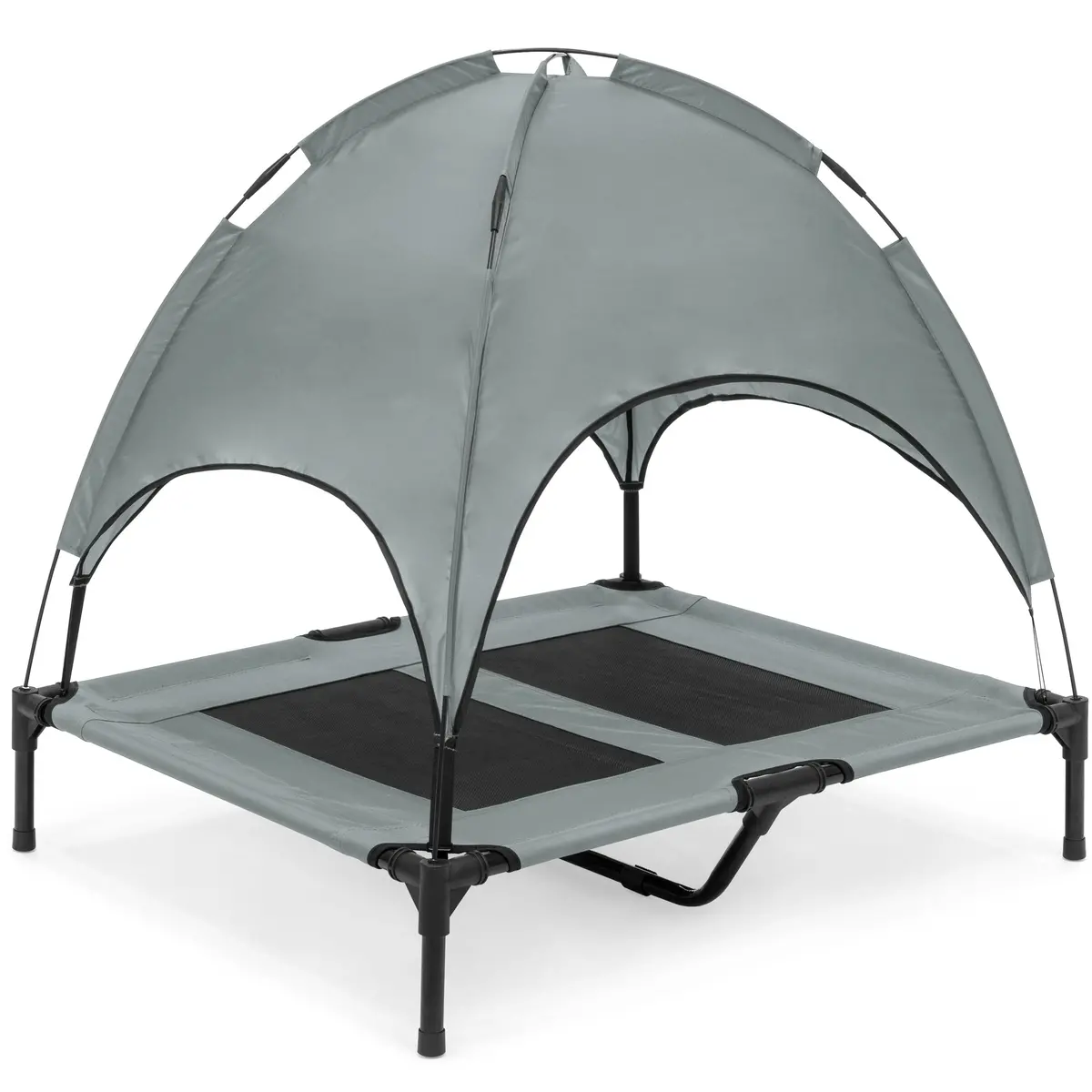 36In Outdoor Raised Cooling Pet Dog Bed W/ Canopy, Travel Bag 1