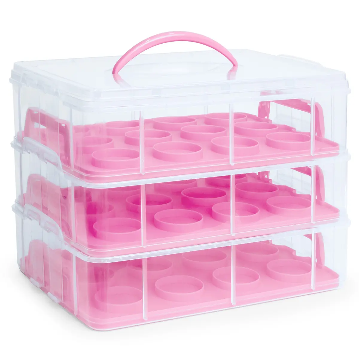 3-Tier Cake And Cupcake Holder Carrier 2