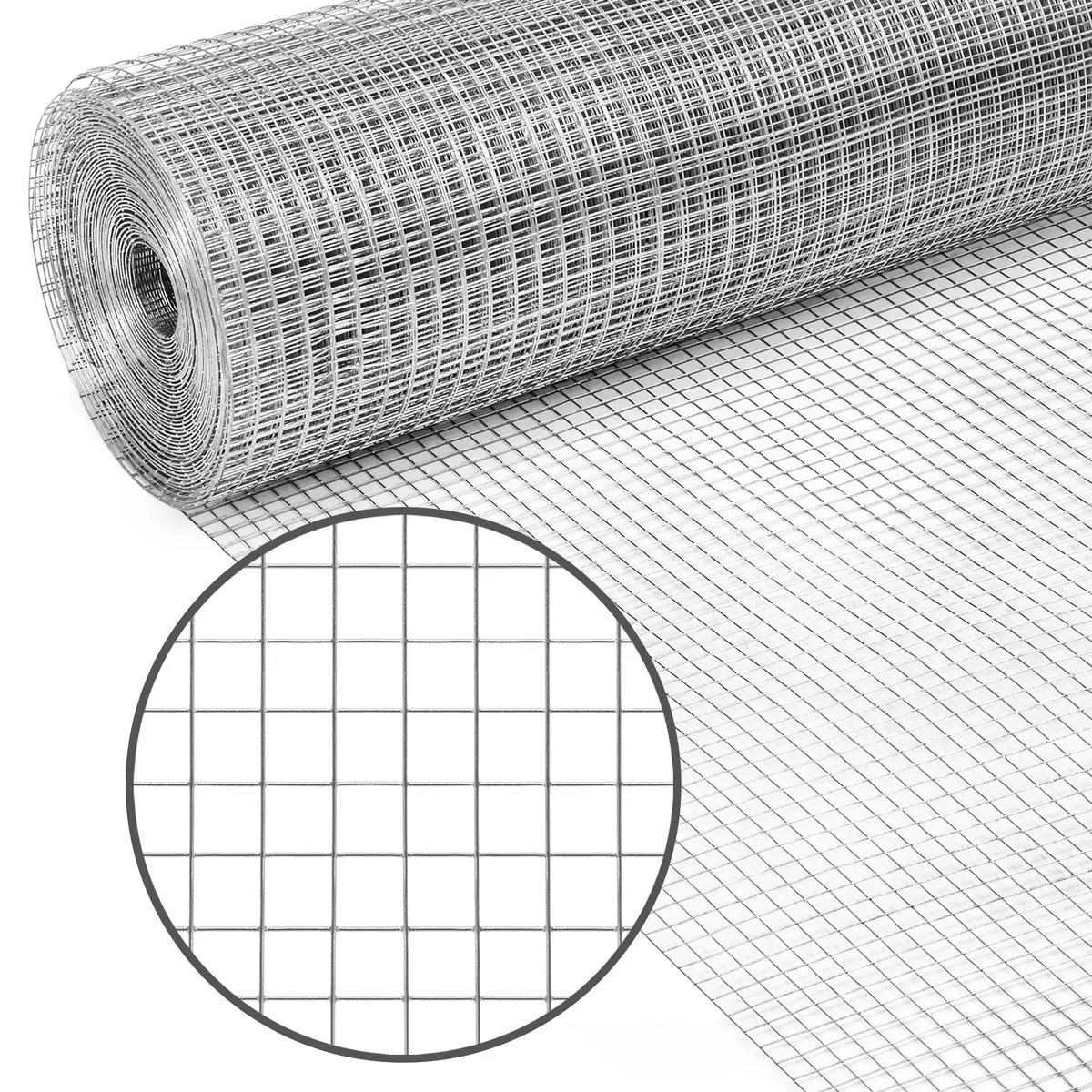 3X50ft Multipurpose 19-Gauge Galvanized Welded Chicken Wire Mesh Fence 1