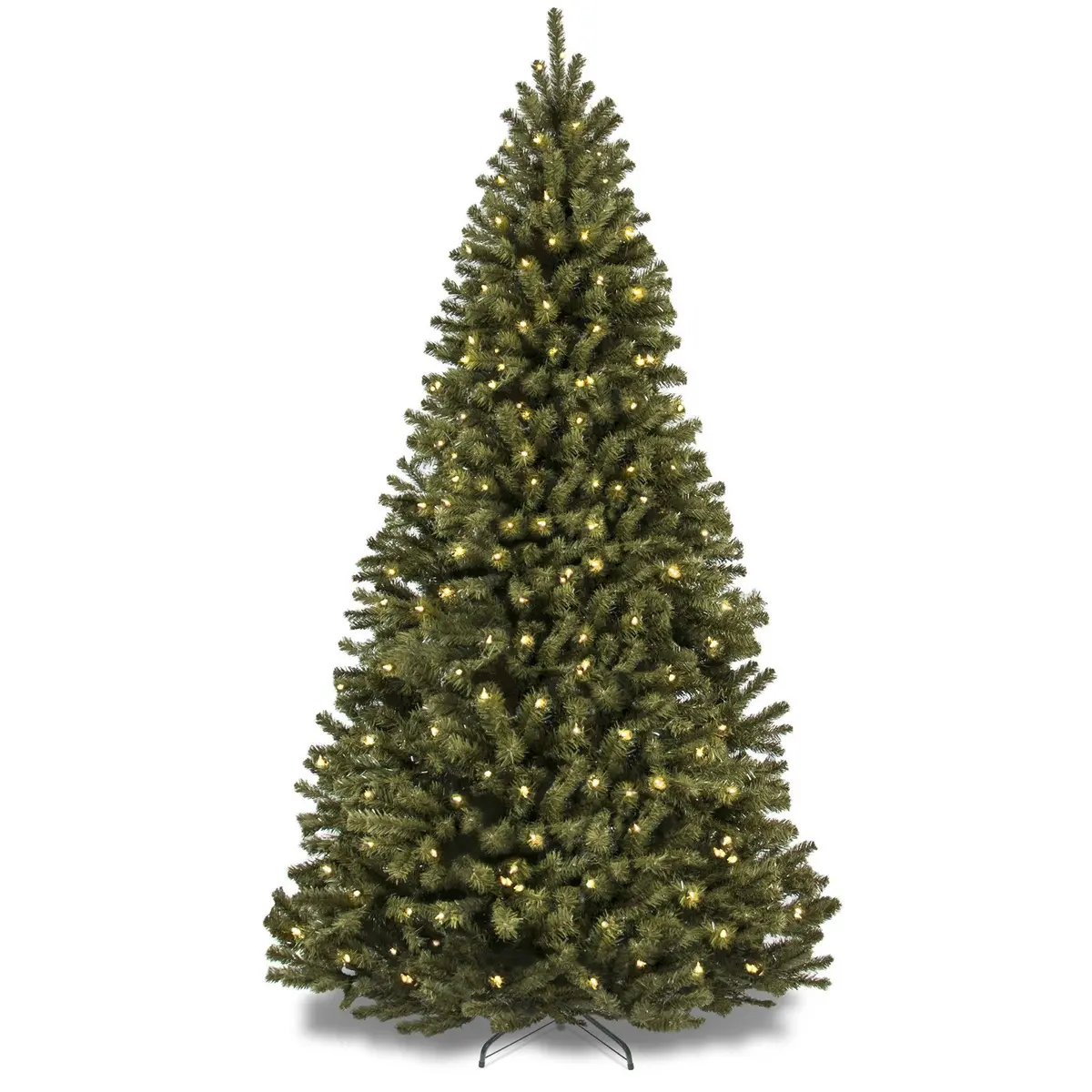Pre-Lit Artificial Spruce Christmas Tree W/ Incandescent Lights 4