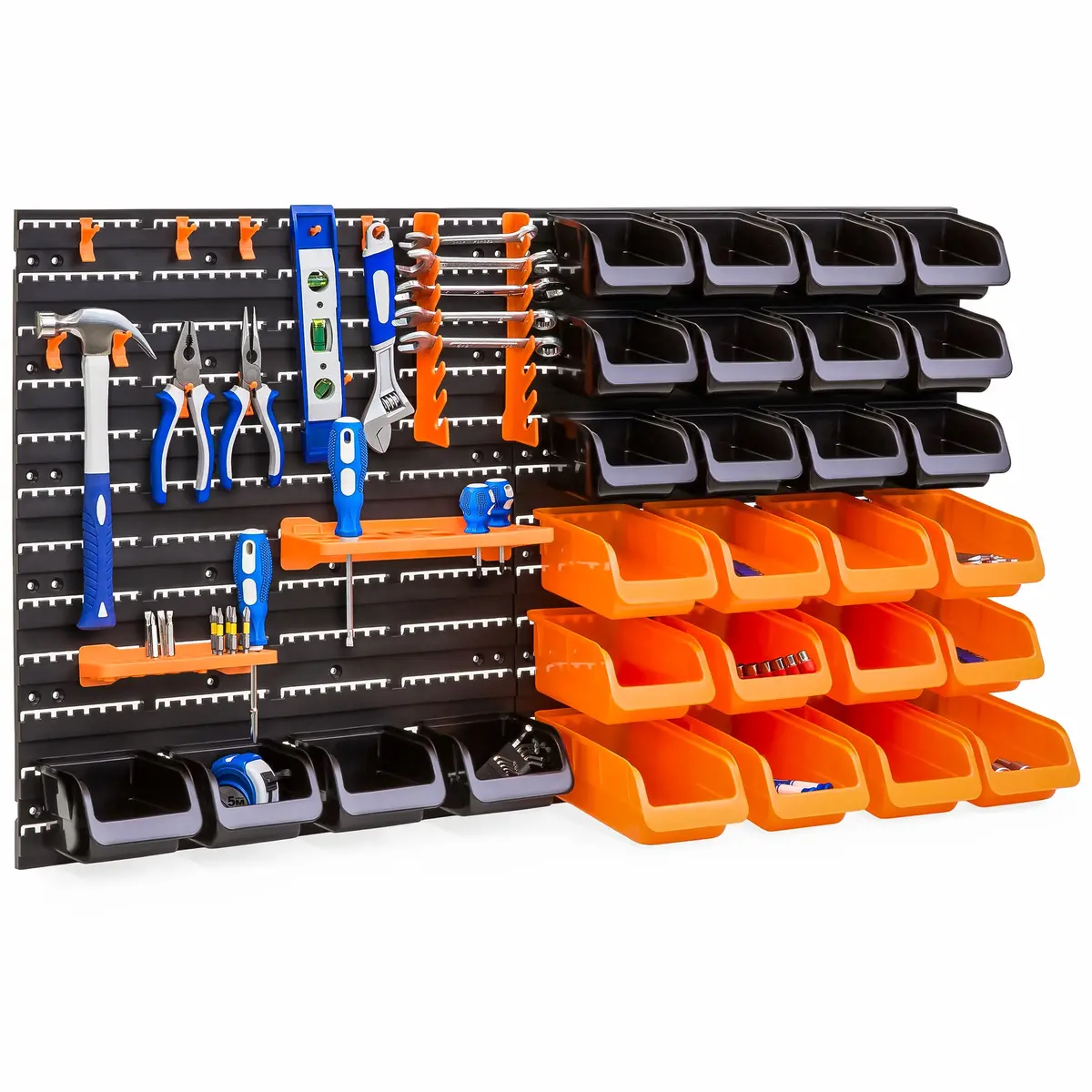 44-Piece Wall Mounted Garage Storage Organizer 1