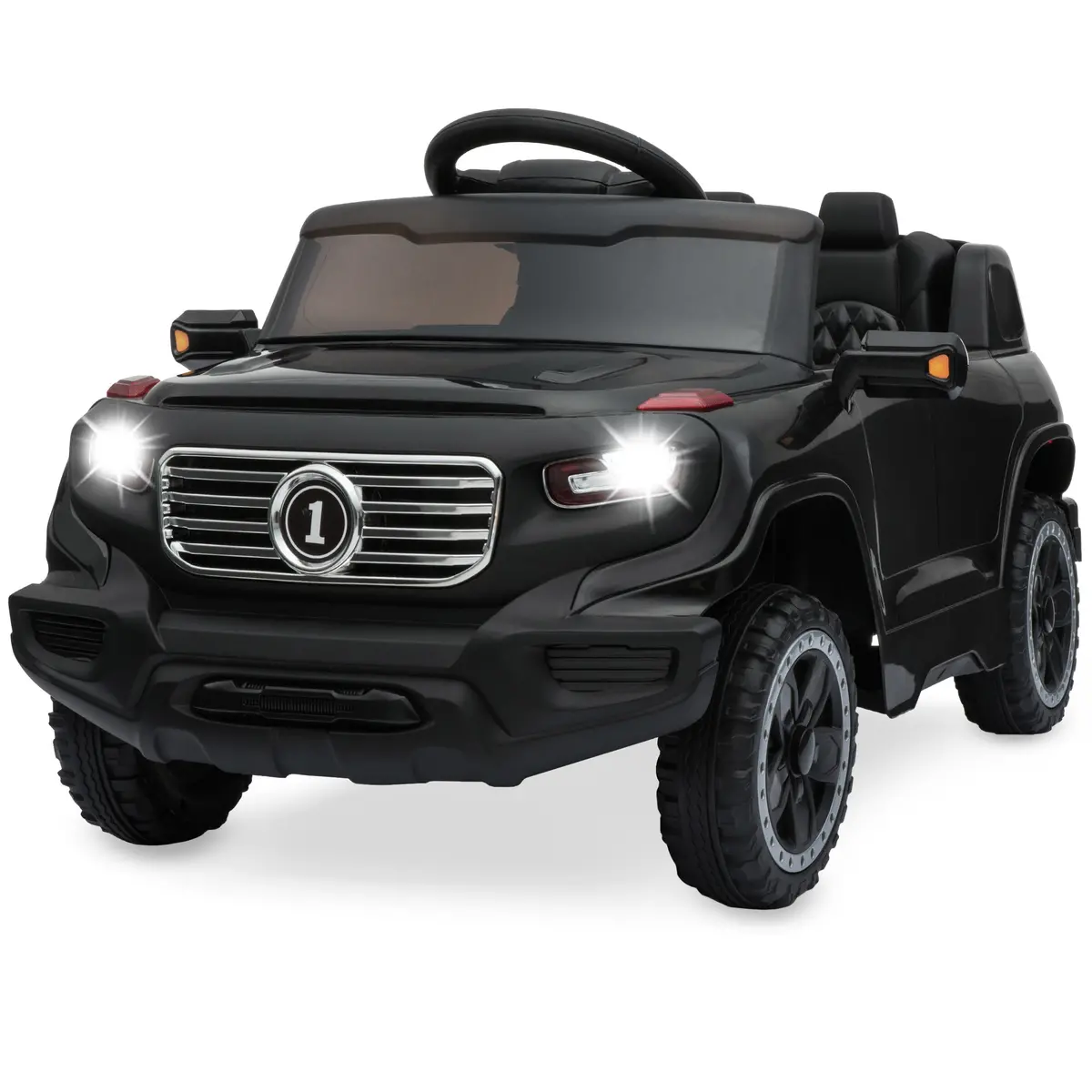 6V Kids Ride-On Car Truck Toy W/ Rc Parent Control, 3 Speeds, Lights, Horn 1