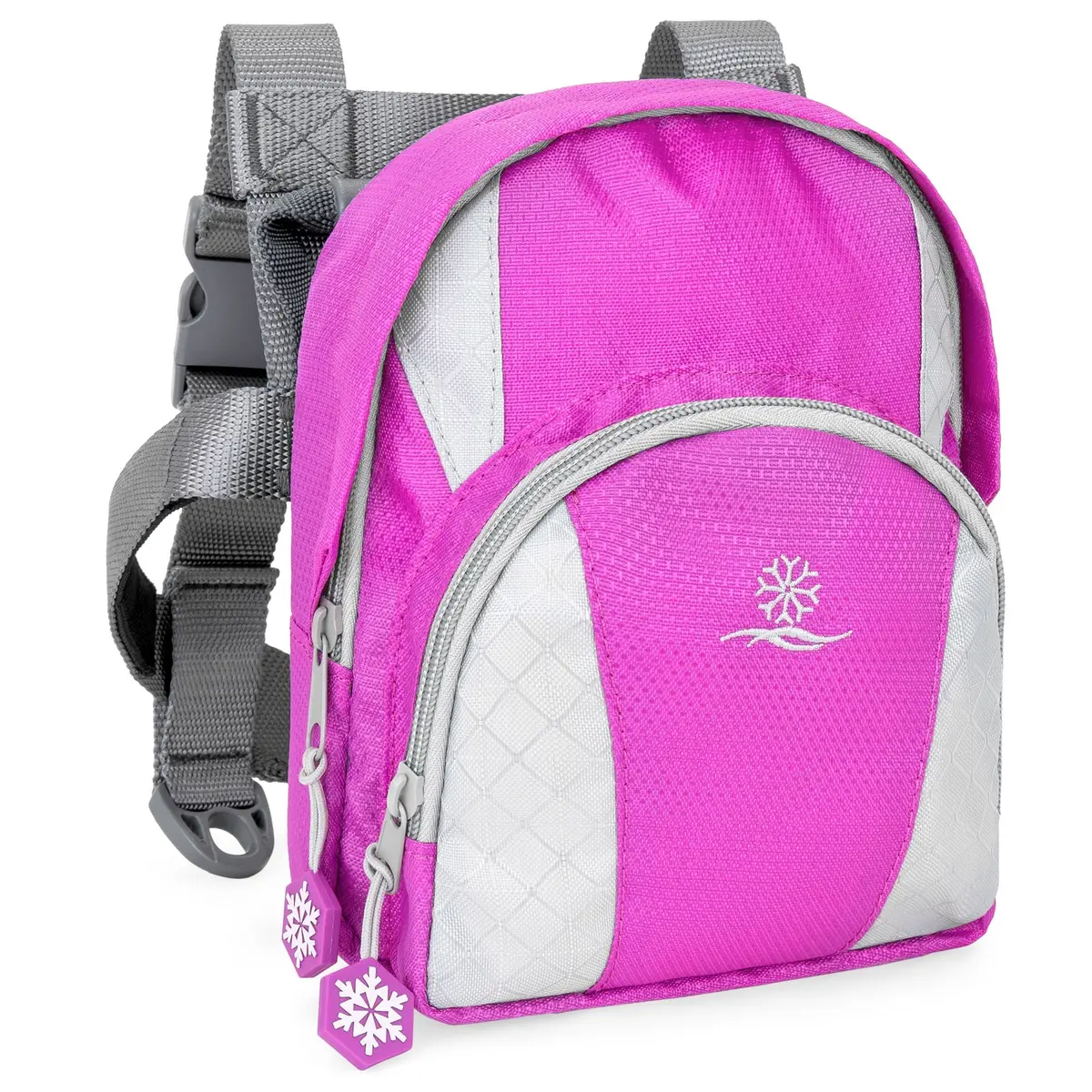 Kids Adjustable Ski Training Harness W/ Leashes, Backpack 1