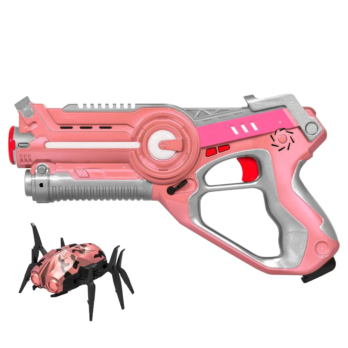 Kids Infrared Laser Tag Blaster Toy Set W/ Robot Bug, 4 Play Modes 1