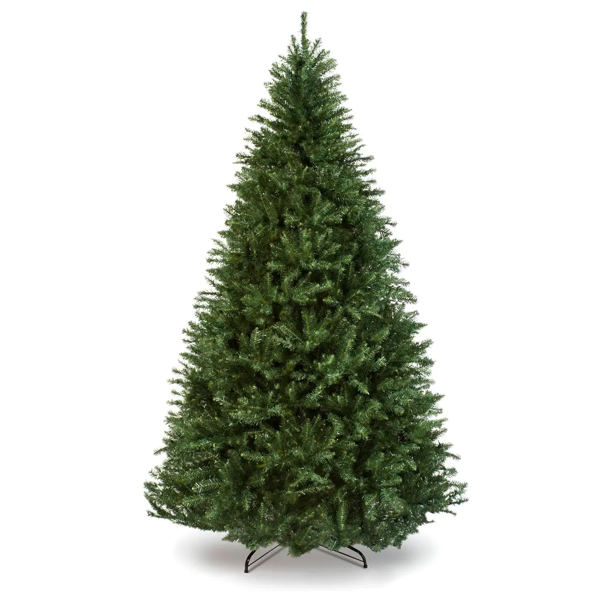 Hinged Douglas Full Fir Artificial Christmas Tree W/ Metal Stand 1