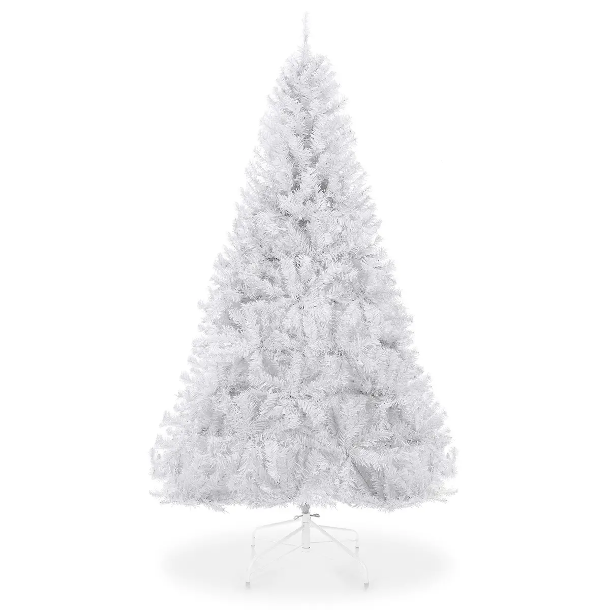 6Ft Hinged Artificial Christmas Pine Tree W/ Metal Stand 2