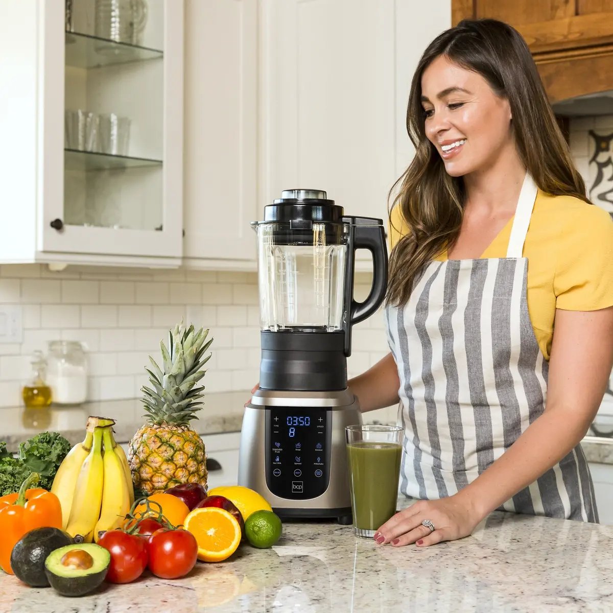 1200W 1.8L High-Speed Professional Kitchen Smoothie Blender W/ Heating 2