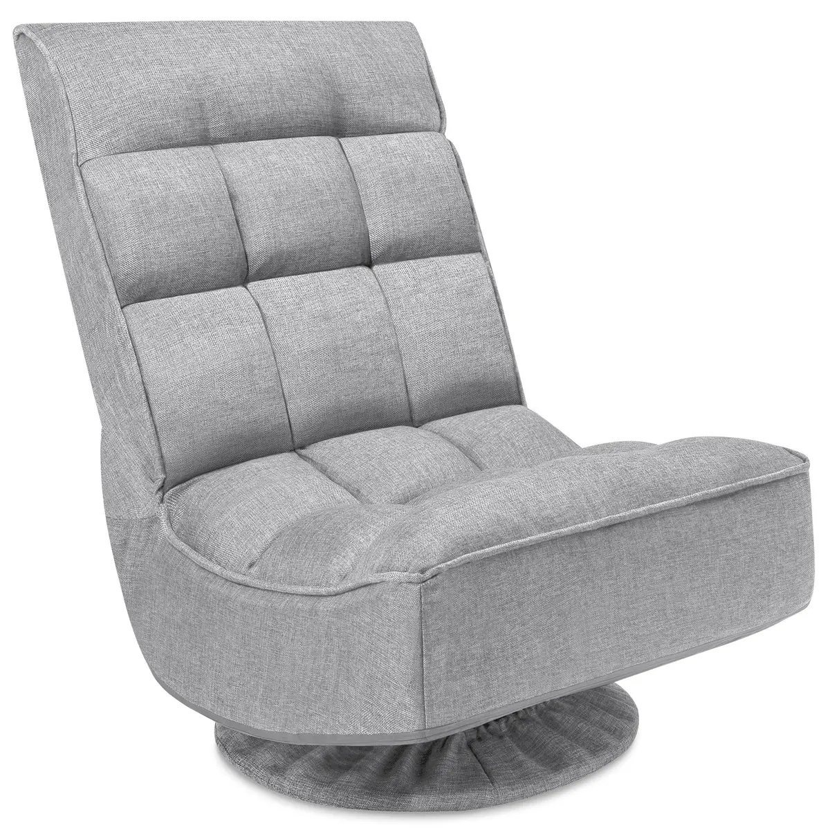 Folding Floor Gaming Chair W/ 360-Degree Swivel, 4 Adjustable Positions 2