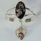 Oval Dragon Slave Bracelet With Ring On Chain 1
