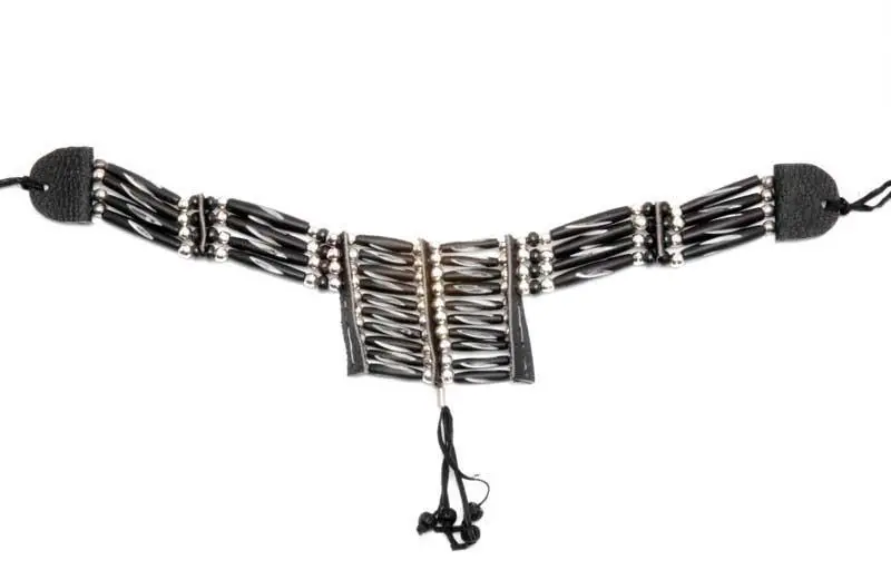 Small Indian Style Buffalo Bone Breast Chest Plate 4