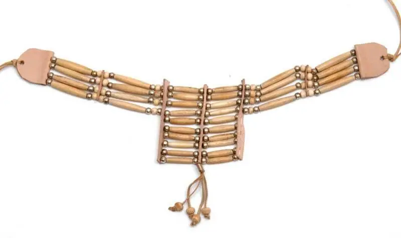 Small Indian Style Buffalo Bone Breast Chest Plate 5