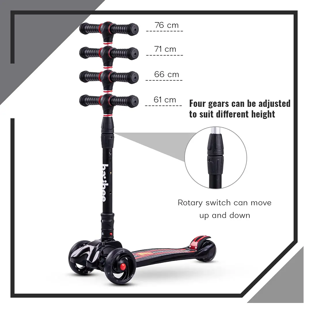 St4 Flash Skate Runner Scooter For Kids, 3 Wheel Kids Scooter, Smart Kick Scooter 3