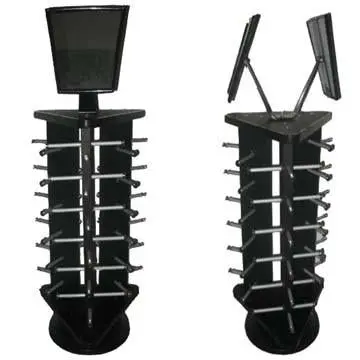 Black Wooden Triangle Sunglass Rack 1