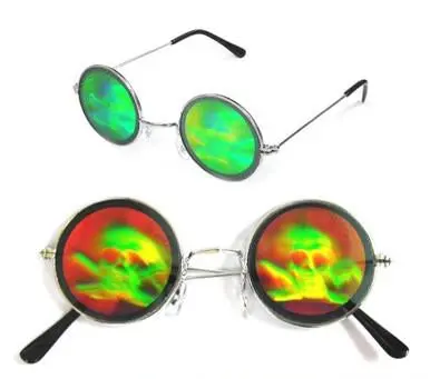 Skull & Cross Bones Hologram Sunglasses 1