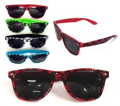 Smile Face Print Frame Sunglasses 1