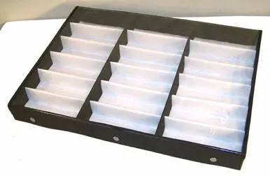 Horizontal 18 Pair Clear Cover Sunglass Display Tray 1