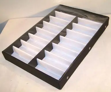 Vertical 16 Pair Clear Cover Sunglass Display Tray 1