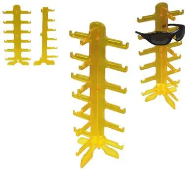 Yellow 6 Pair Counter Sunglass Display Rack 1