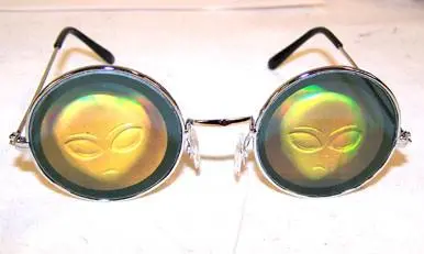 Alien Hologram 3D Sunglasses 1