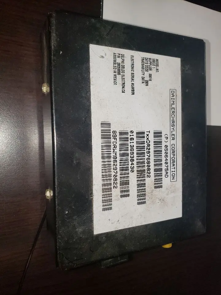 2007 Ram Sirius Satellite Radio Module. Part Number 05064075Ad 1