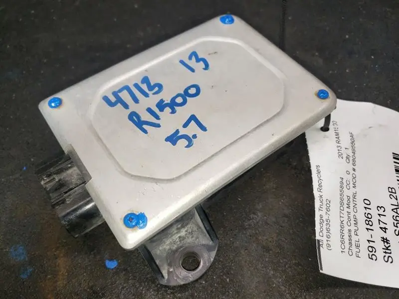 2013 Ram 1500 Fuel Pump Control Module. Part Number 68049550Af 2