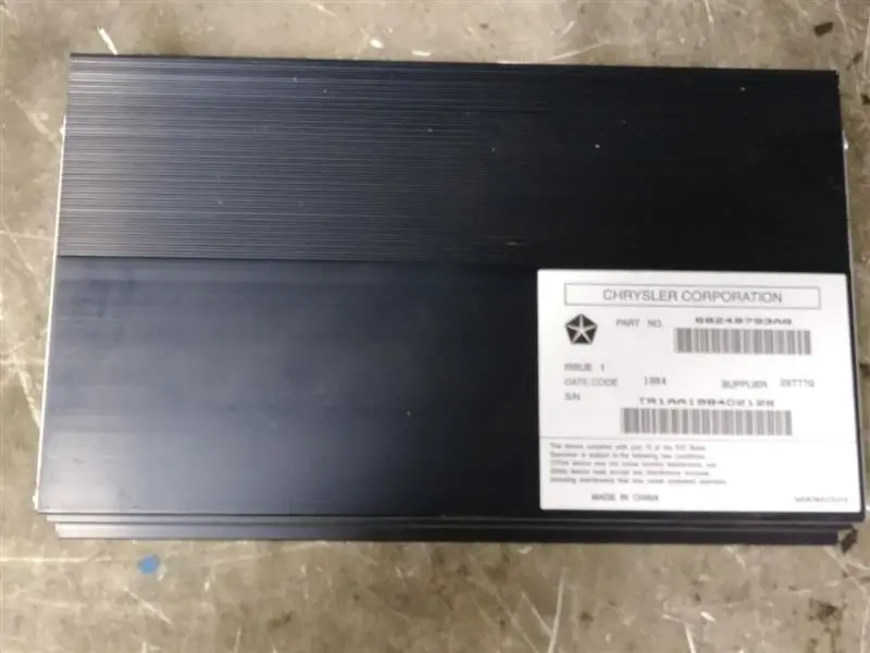 2014 Dodge Ram1500 Radio Amplifier. Part Number 68248793Ab 2