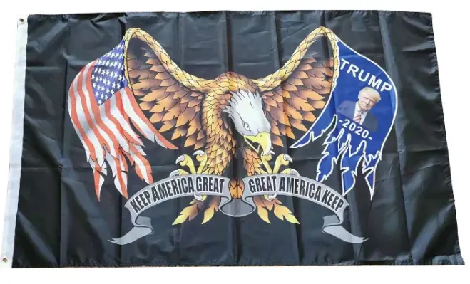 Donald Trump Eagle Wings 2020 3 X 5 American Flag ( Sold By The Piece ) 1