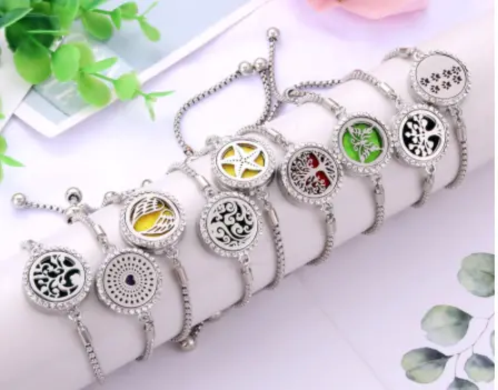 Essential Oil  Diffuser Perfume Locket Bracelet (Sold By The Piece Or Dozen) 1