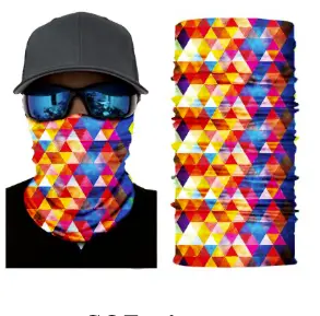 Dope Rainbow Art Seamless Bandana Face Cover Tube Multi Function Mask Wraps 1