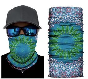 Rainbow Paisley Tapestry  Seamless Bandana Face Cover Tube Multifunction Mask Wraps 1