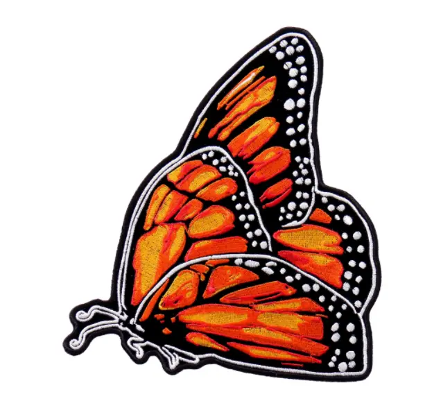 Monarch Orange  Butterfly 7 X 8 Inch Patch (Sold By The Piece) 1