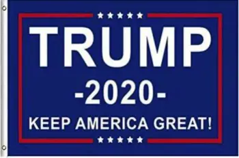 Blue Donald Trump 2020 Trump 3 X 5 American Flag ( Sold By The Piece ) 1
