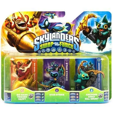 Skylanders Swap Force (Big Bang Trigger Happy, Star Strike, Anchors Away Gill Grunt) 1