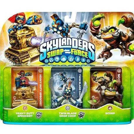 Skylanders Swap Force (Heavy Duty Sprocket, Twin Blade Chop Chop, Scorp) 1