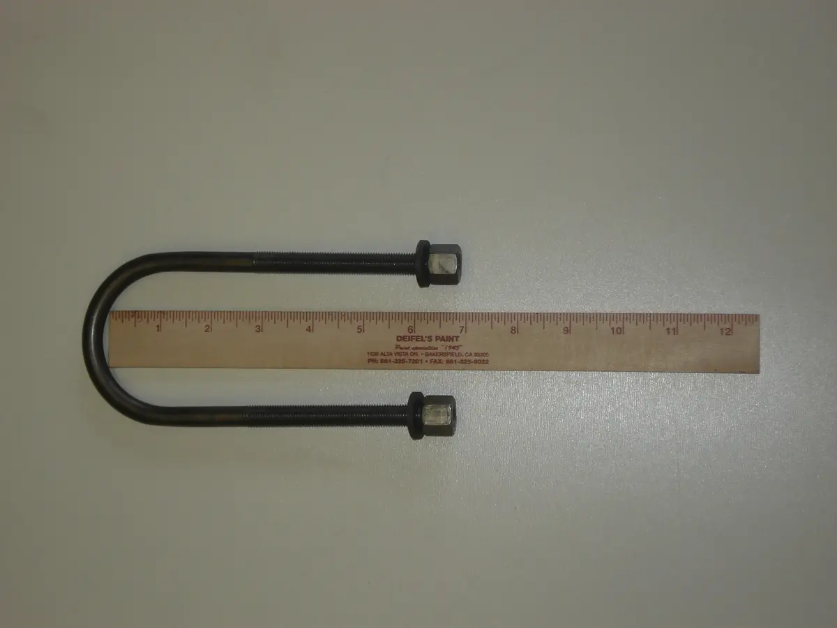 Rear Axle U Bolts 2 1/2" X 7" - Set Of 4 2
