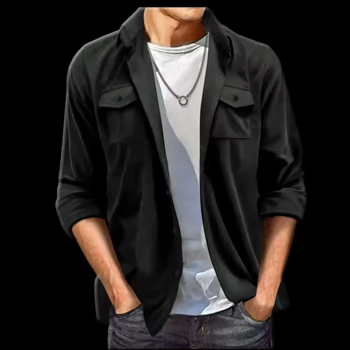 Faux Suede Shirt 1