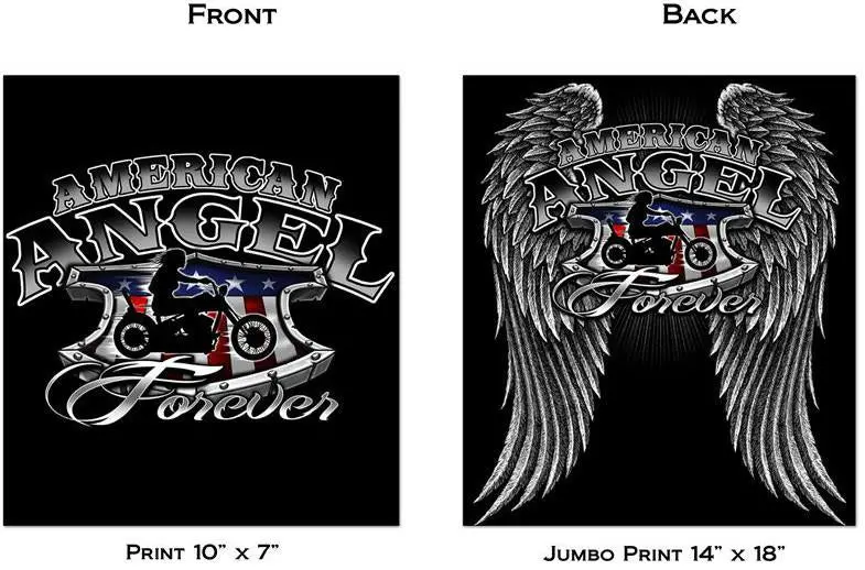 American Angel Forever Girl Biker Short Sleeve Tee-Shirt 1