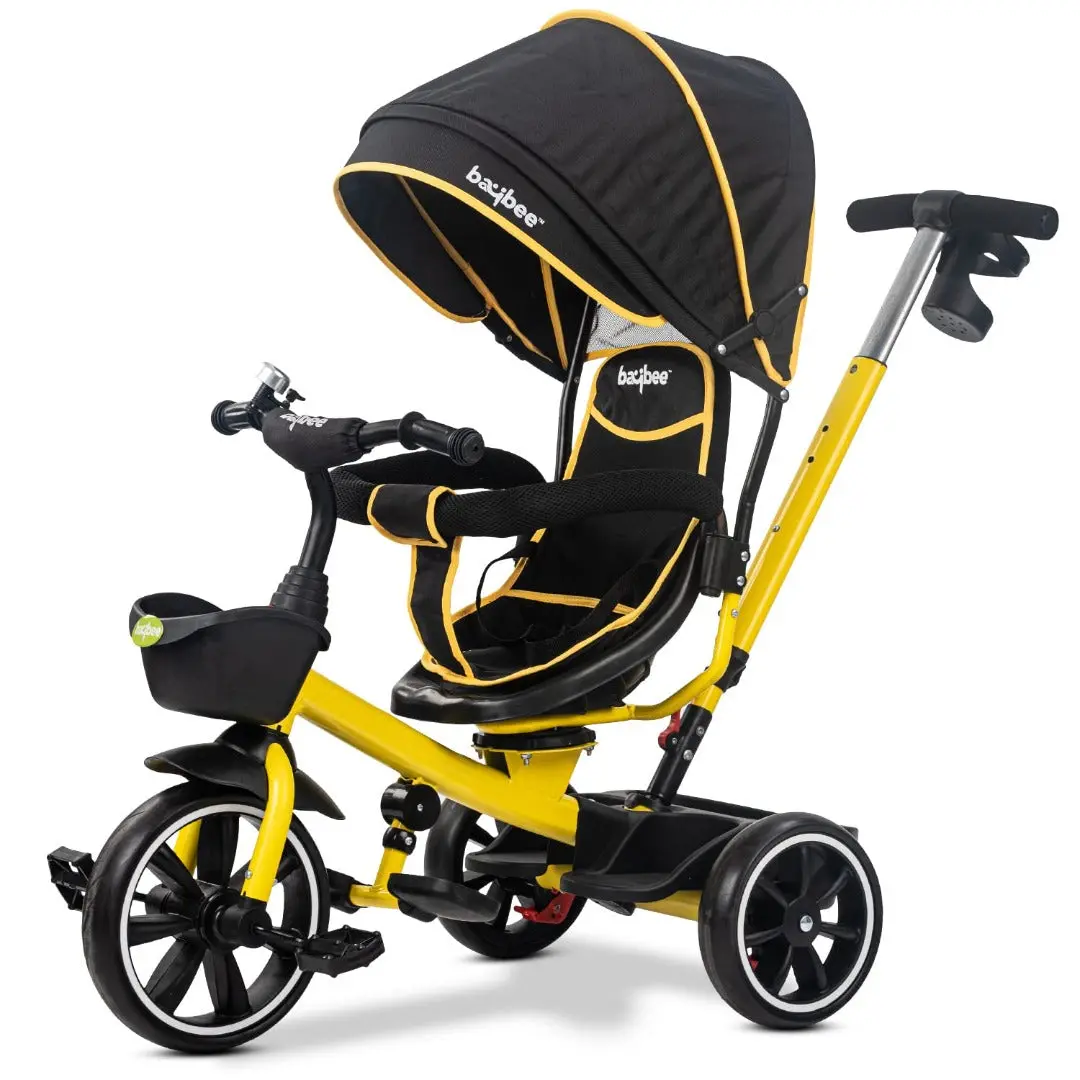 Maxter 4 In 1 Kids Trikes Cycle Baby Tricycle With Canopy & Parental Push Handle 1